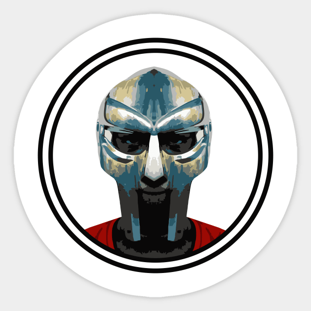 MF DOOM Sticker by MufaArtsDesigns